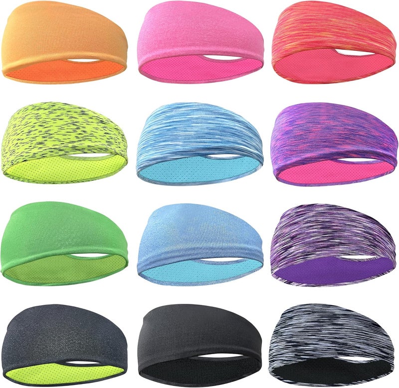 JOYOYO Kids Headbands Breathable Athletic Sweatbands Sports Headband for Girls and Boys Moisture Wicking Elastic Hairband for Toddler Children and Teenagers - Image 2